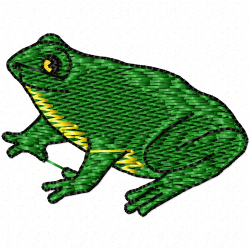 Frogs Embroidery Design 8